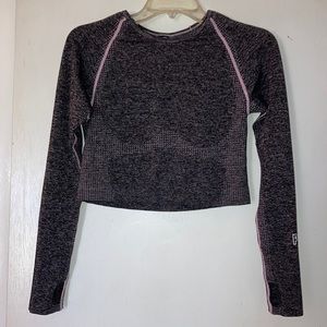 Long sleeve PINK workout top
